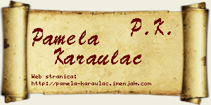 Pamela Karaulac vizit kartica